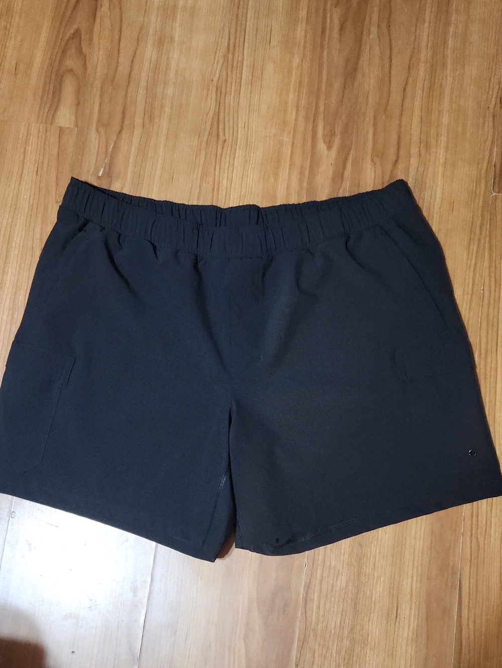 all in motion Men's Black Athletic Shorts with Elastic Waist